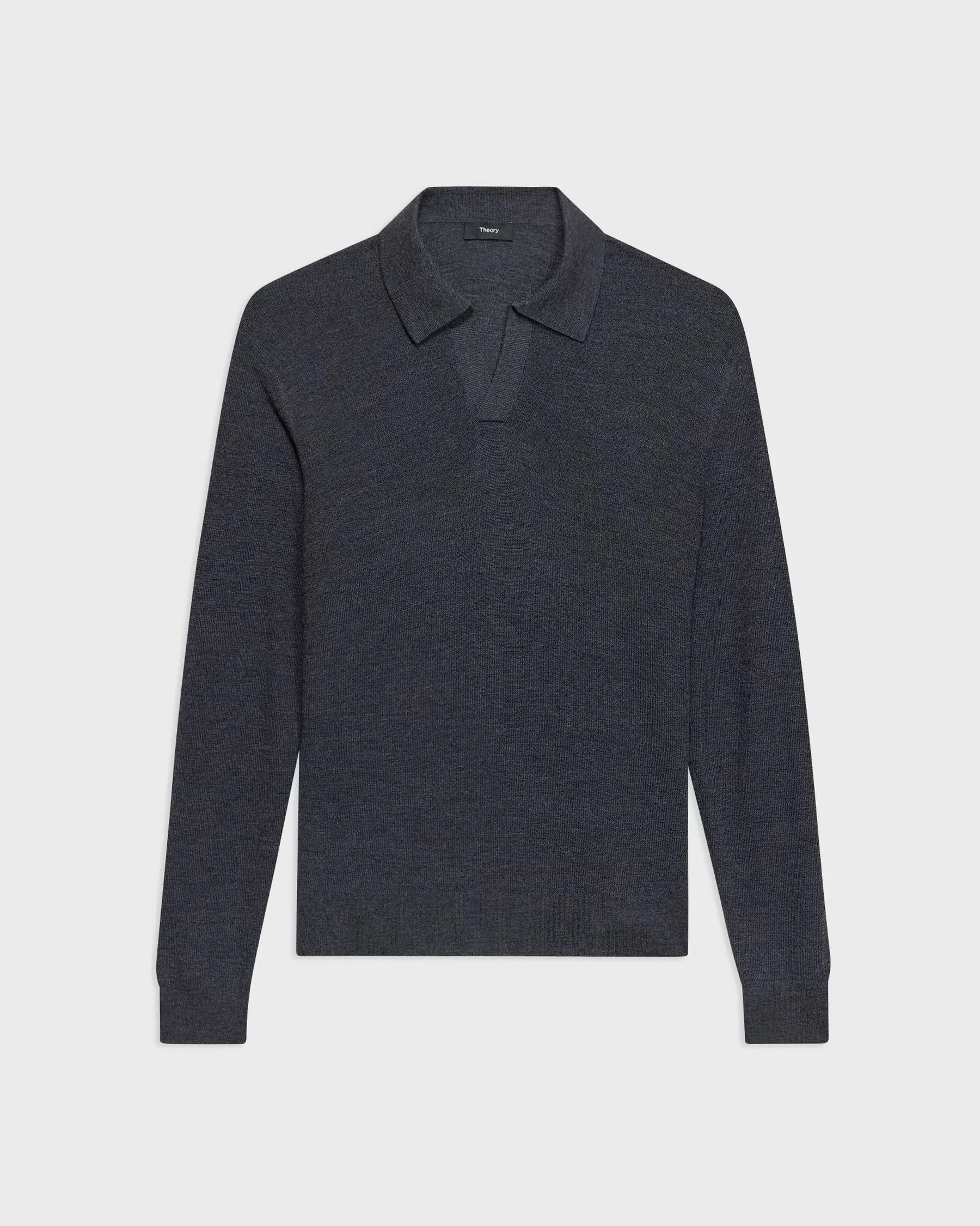 Johnny Knit Collared Shirt New Pestle Melange