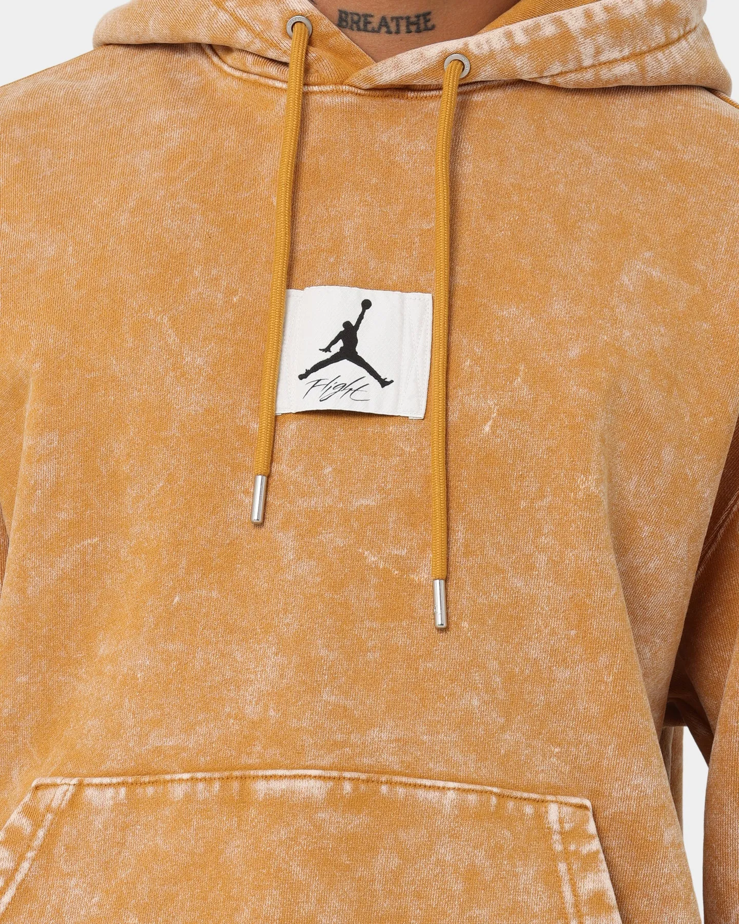 Jordan Essential Statement Washed Fleece Pullover Hoodie Chutney
