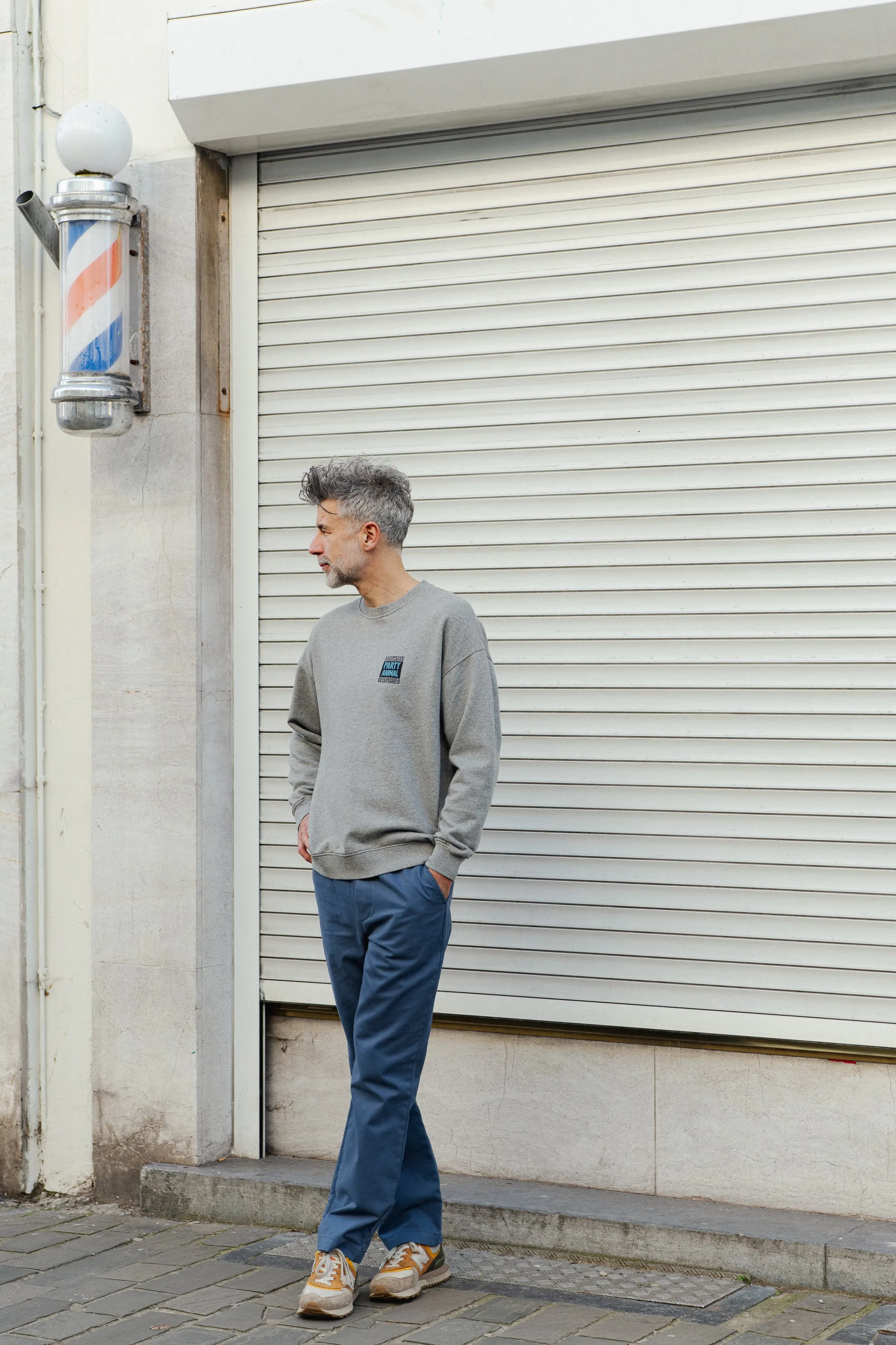 LAST ONE in L - Eric Pants - Steel Blue
