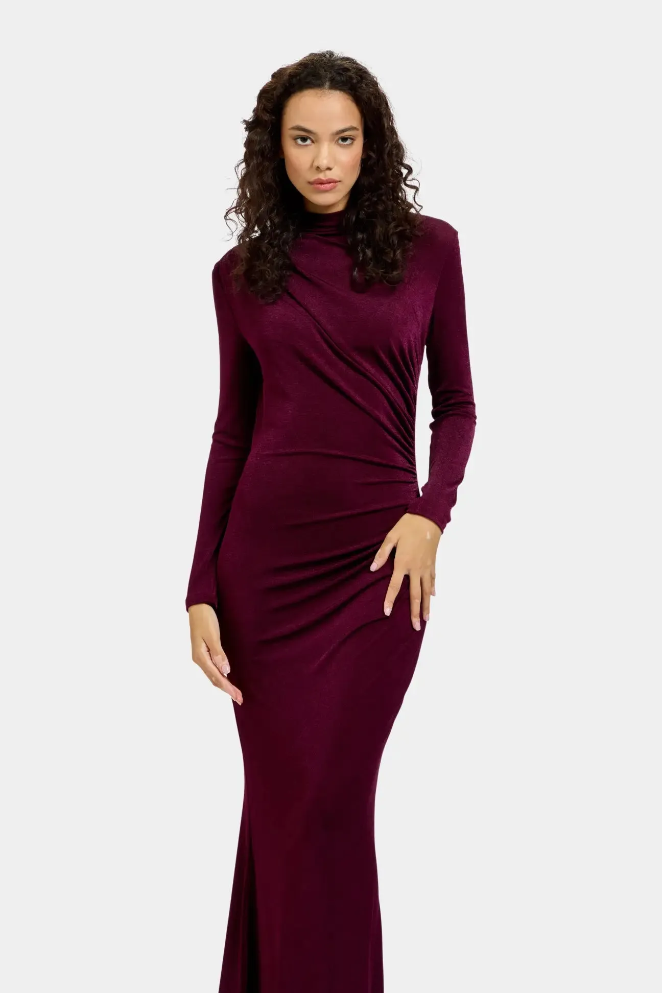 Lily Dress in Plum