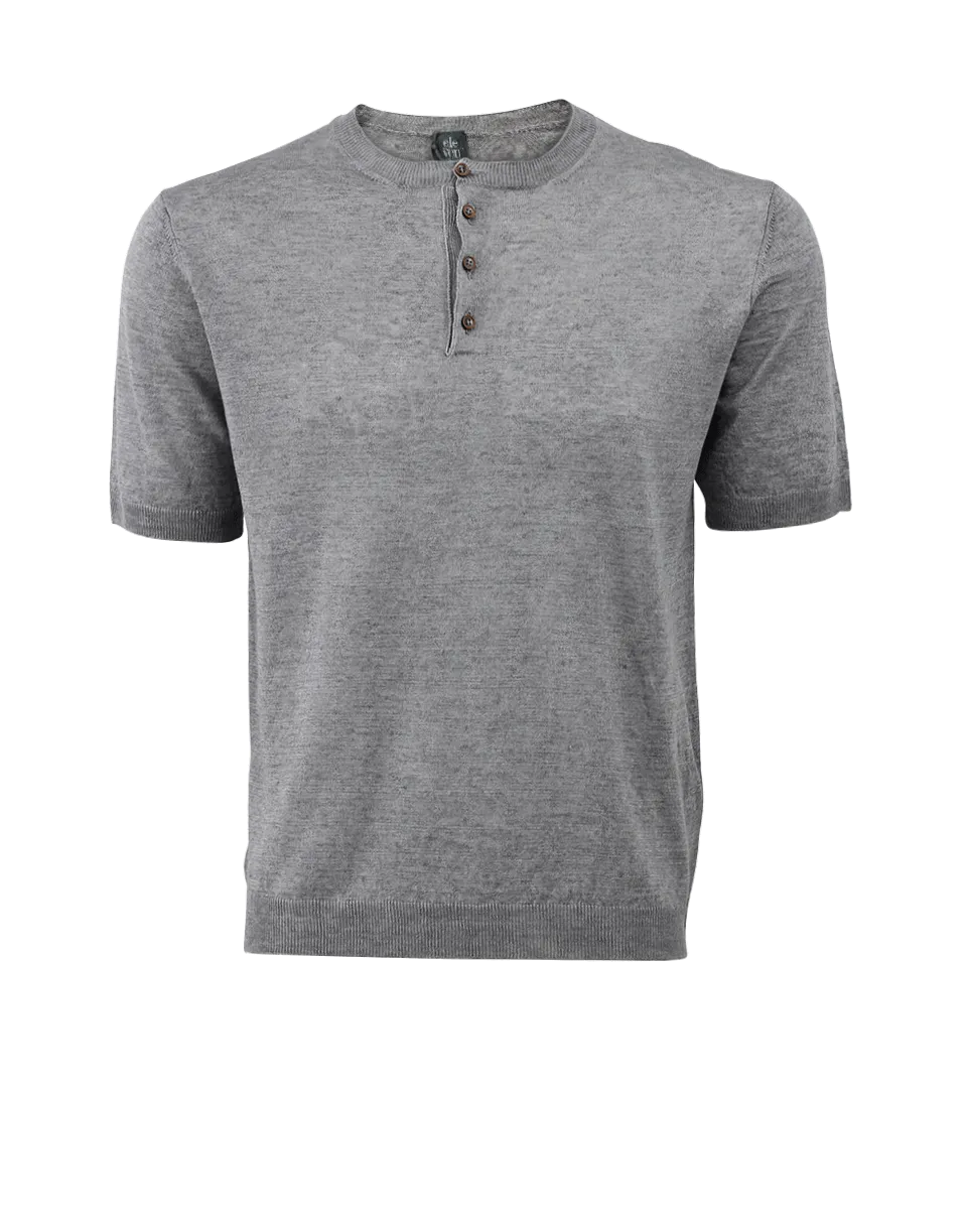 Linen Henley T-Shirt