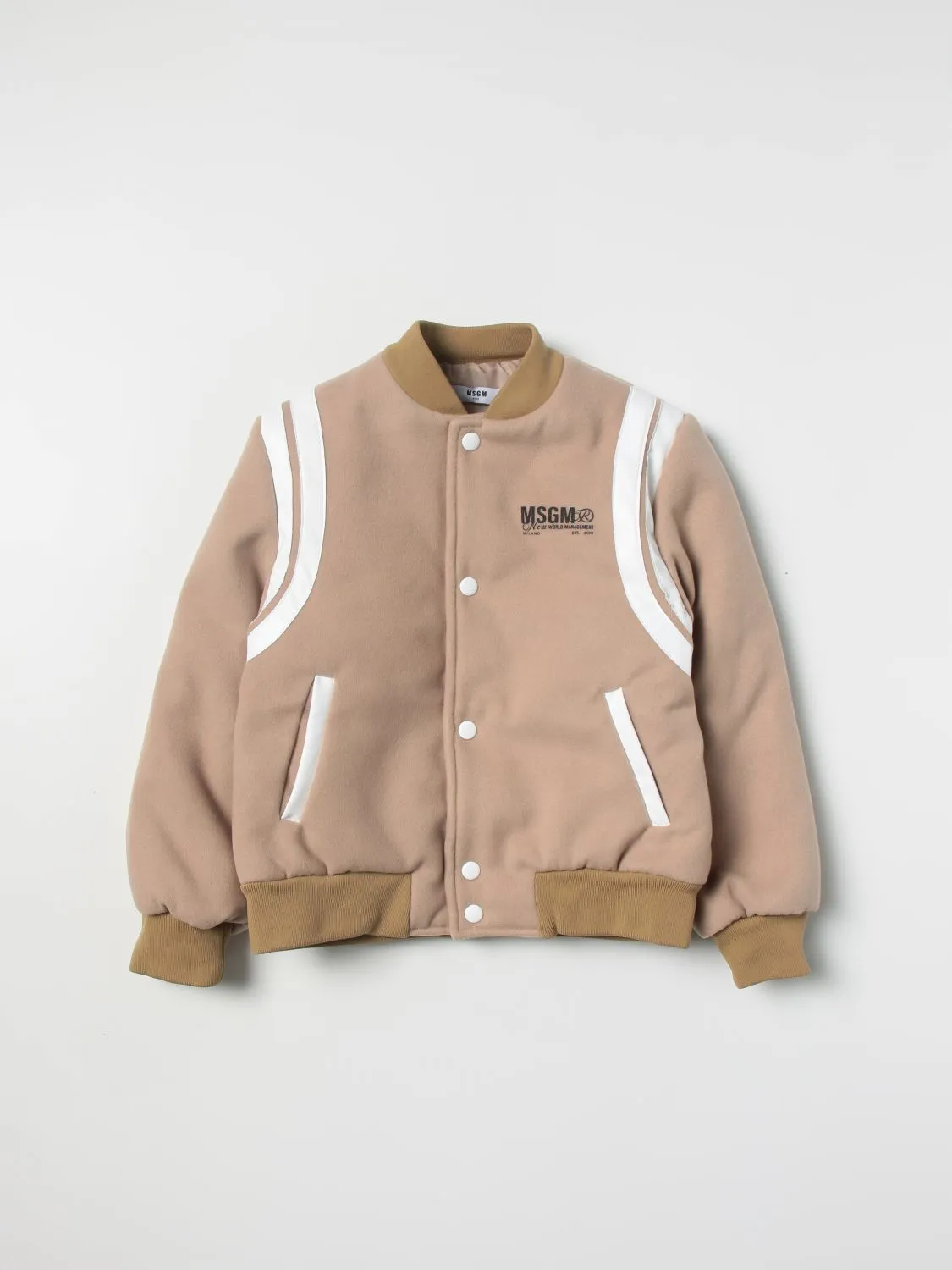 Logo Wool Bomber
