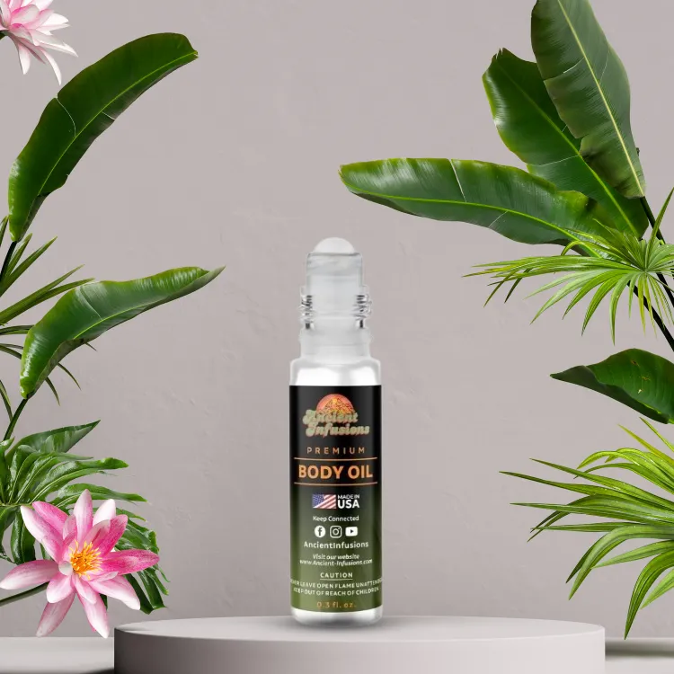 Luxury Somalian Rose Inspired Roll-On Perfume Body Oil by Ancient Infusions – Uncut & Alcohol-Free for Women and Men