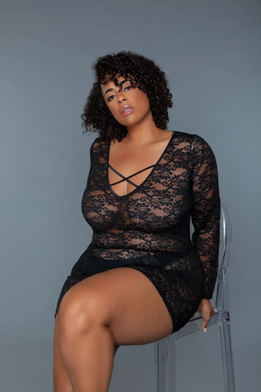 Lynn Deep U Neckline Chemise