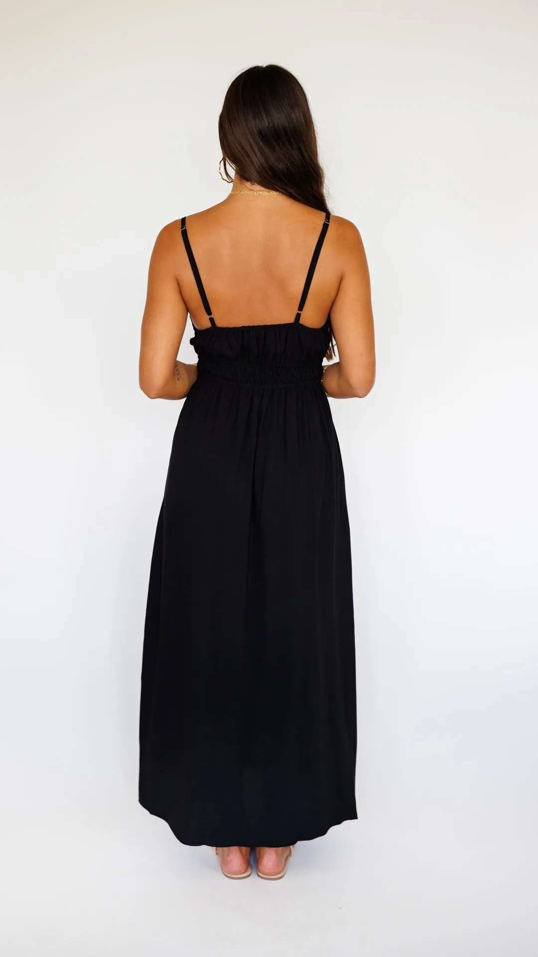Manihi Dress / Solid Black