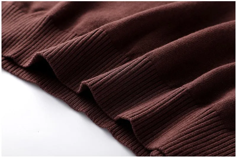 Men's Casual Striped Thick Fleece Cotton Sweater