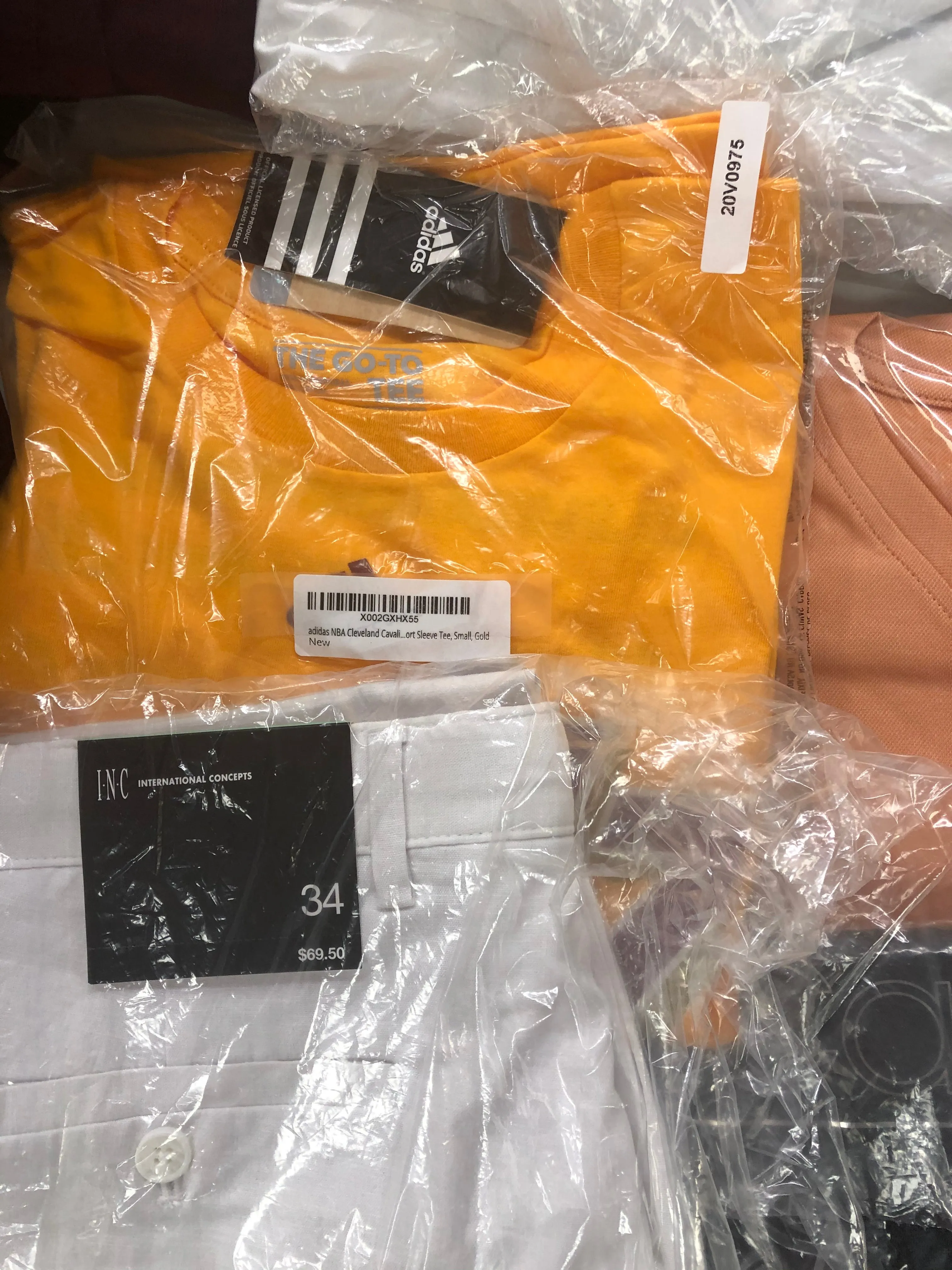 Men's Clothing ADIDAS, Calvin Klein, Michael Kors, American Apparel, Tasso Elba, Alfani, BAR III, INC and more, 20 Units, Shelf Pulls, MSRP $1,289.48