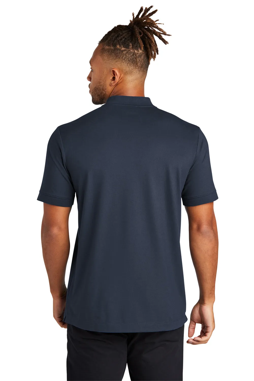 Mercer Mettle Mens Moisture Wicking Short Sleeve Henley T-Shirt - Night Navy Blue