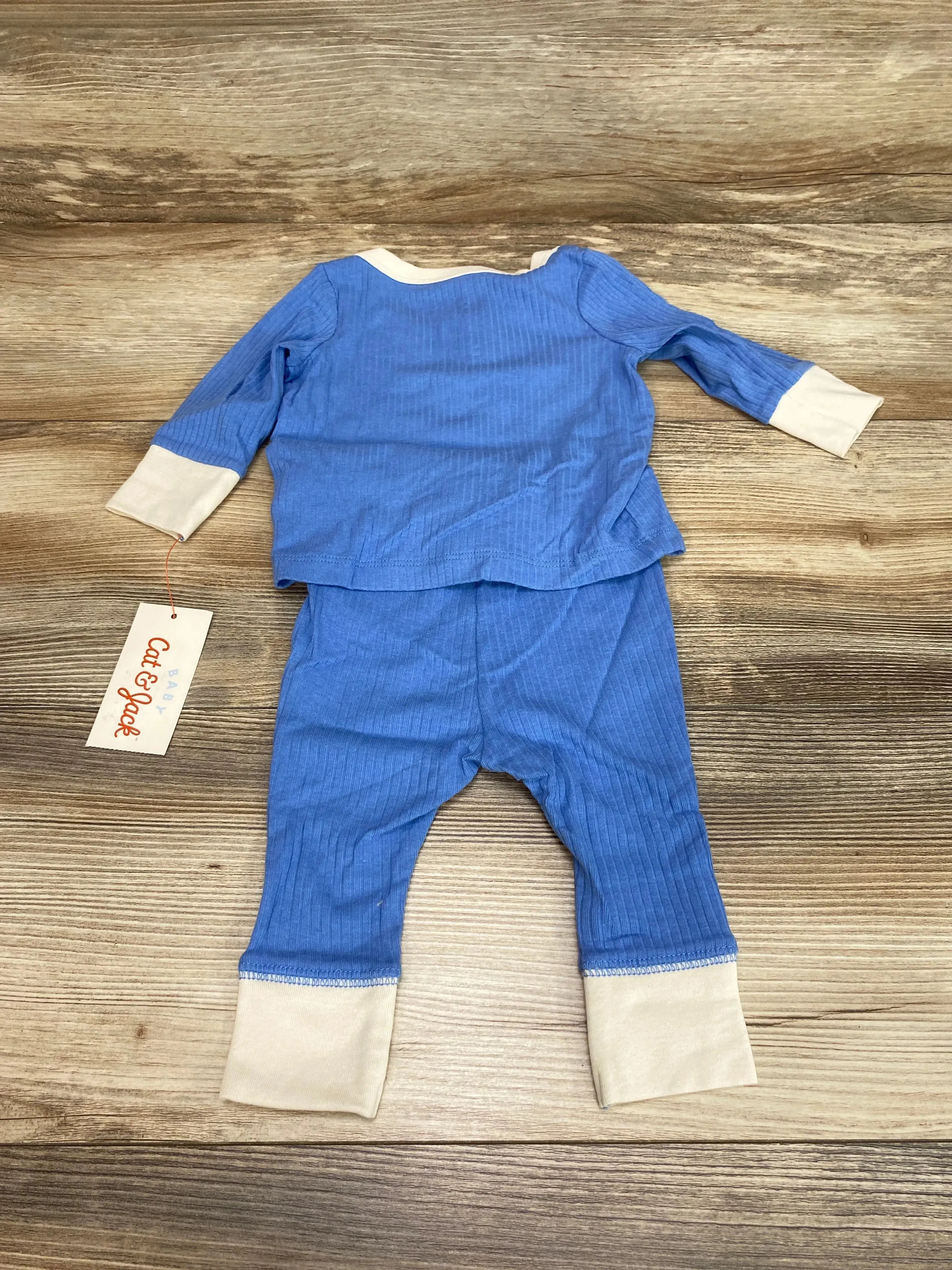 NEW Cat & Jack Blue Henley Shirt & Pants Set sz 0-3m