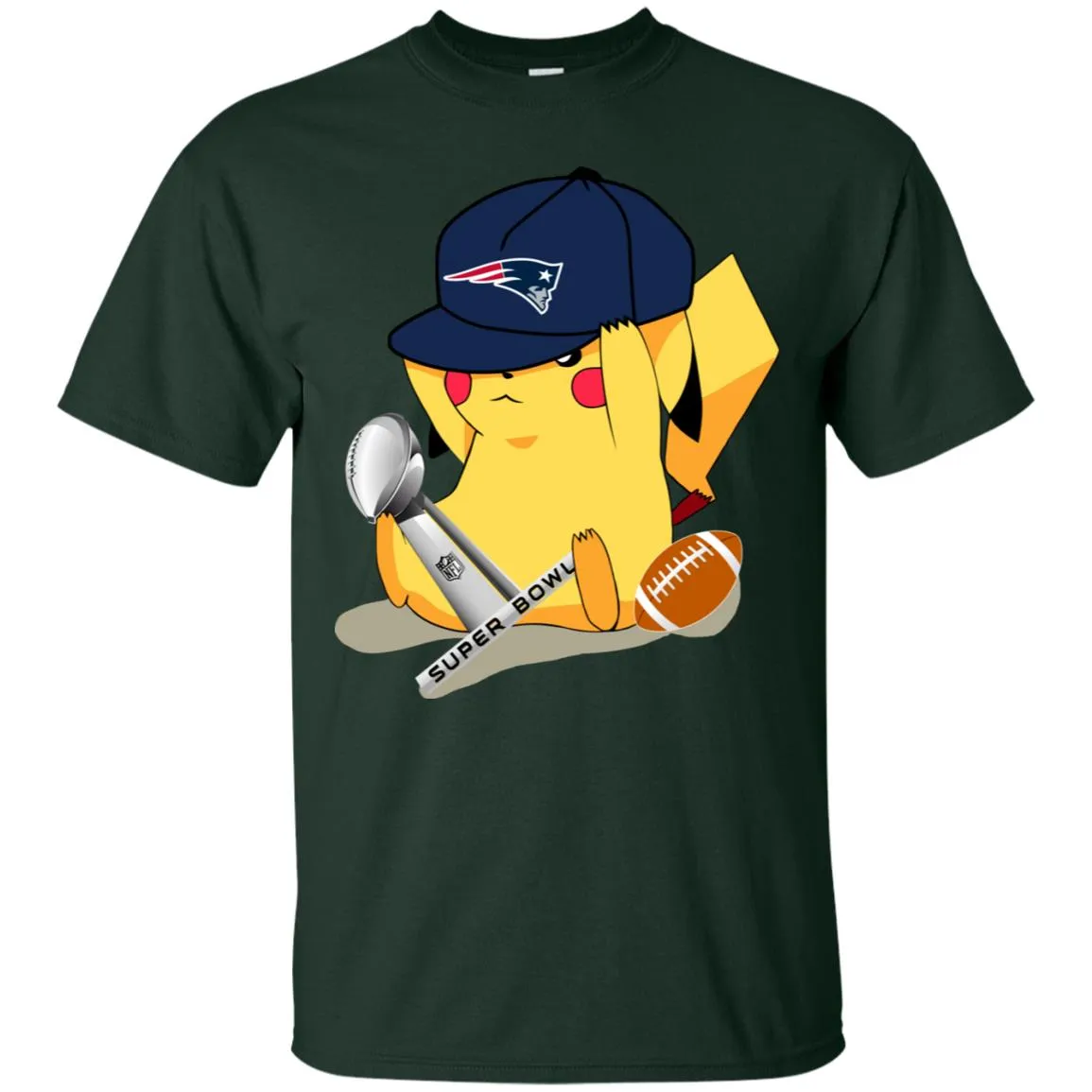 Nfl - New England Patriots Pikachu Super Bowl 2019 Football Men Cotton T-Shirt