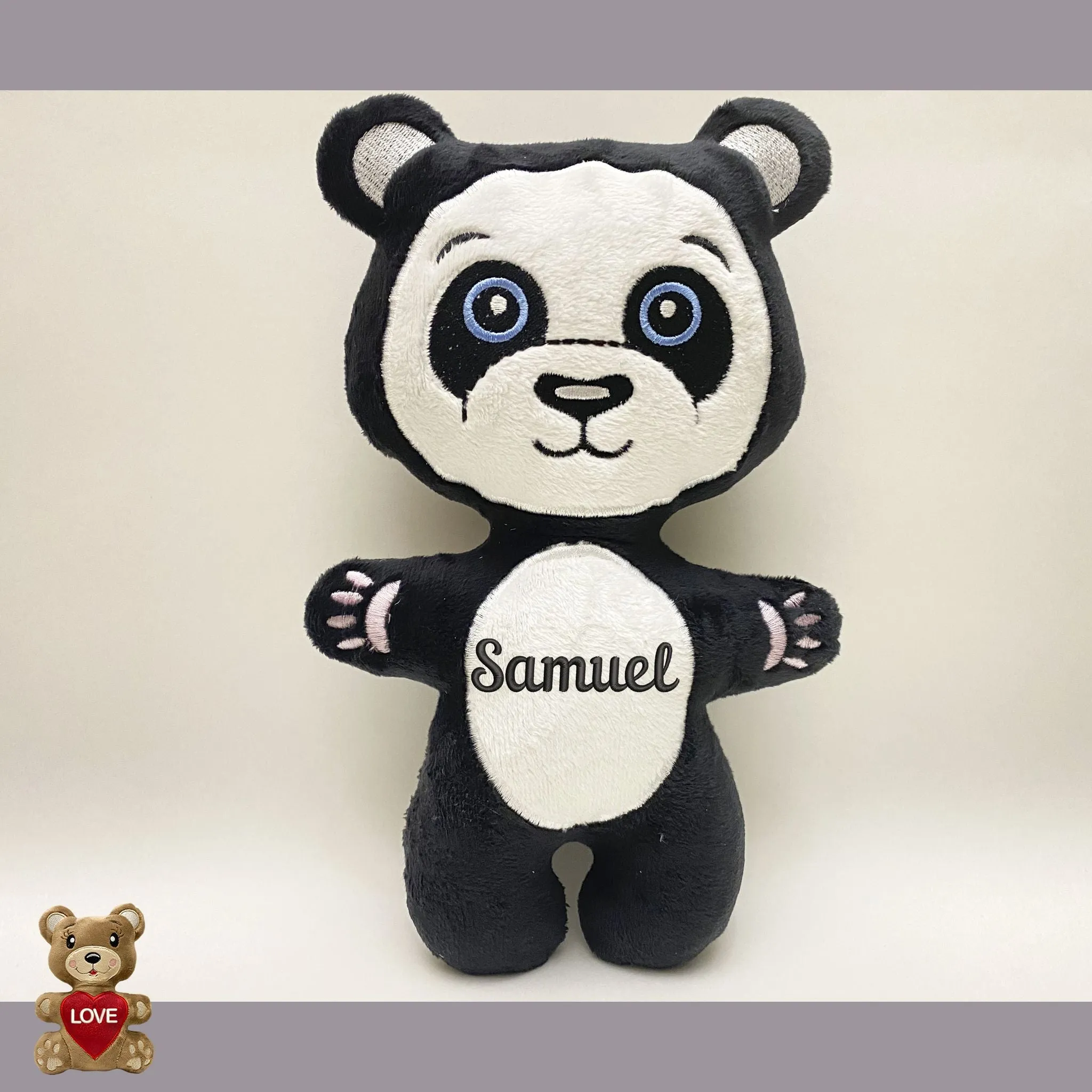 Personalised Panda Teddy Bear Stuffed Toy - Custom Gifts For Children