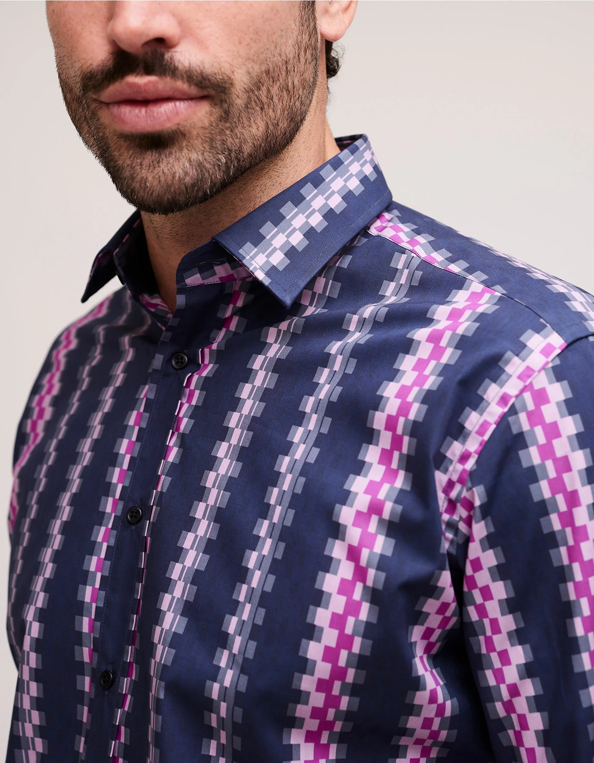 Pink Grid Shirt