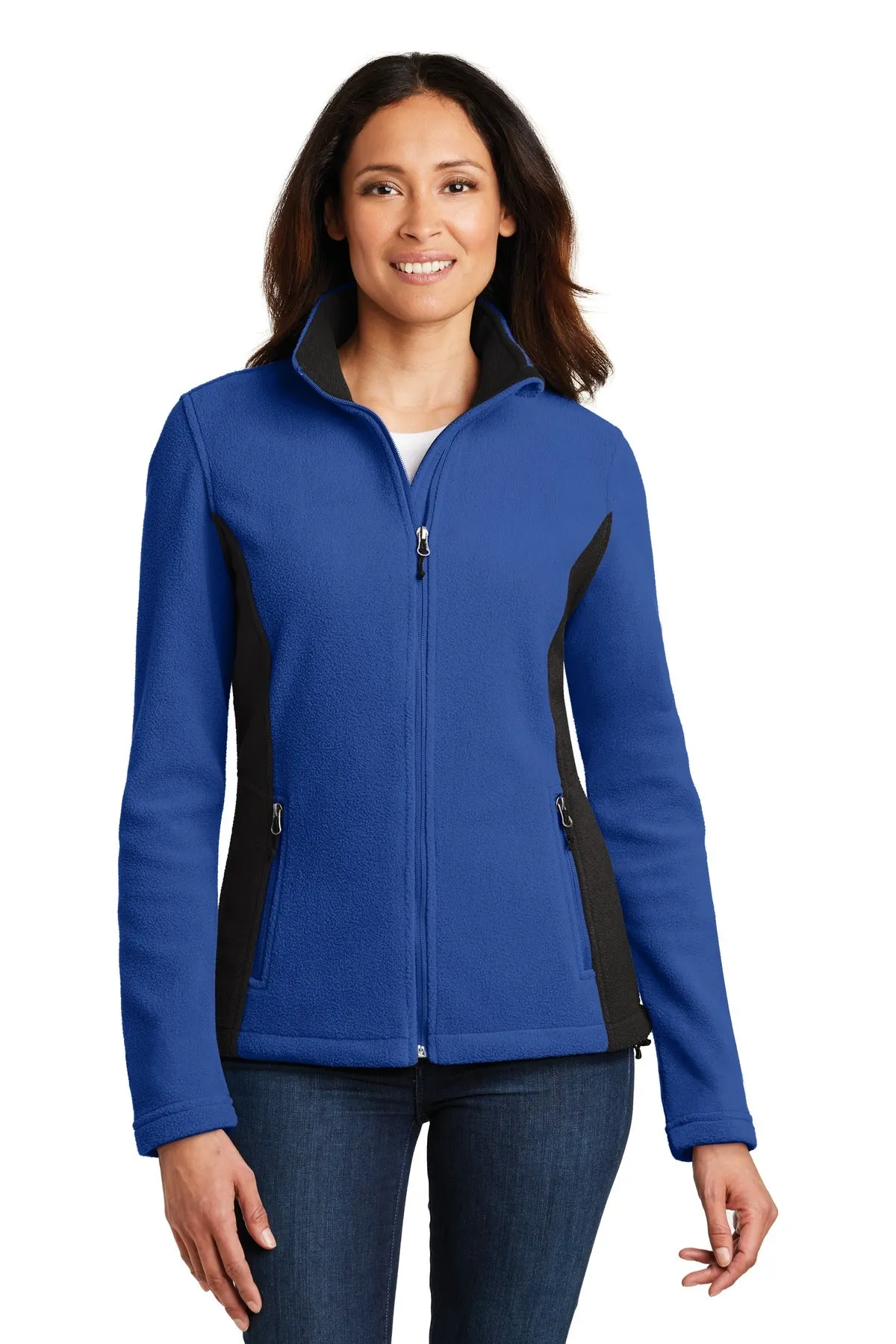 Port Authority® Ladies Colorblock Value Fleece Jacket. L216