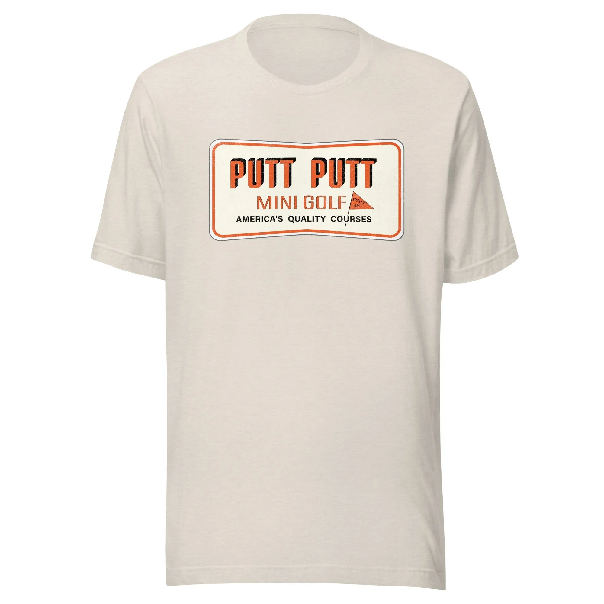 Putt Putt Mini Golf Retro 1980s T-Shirt | Vintage Mens & Womens Old School Tee