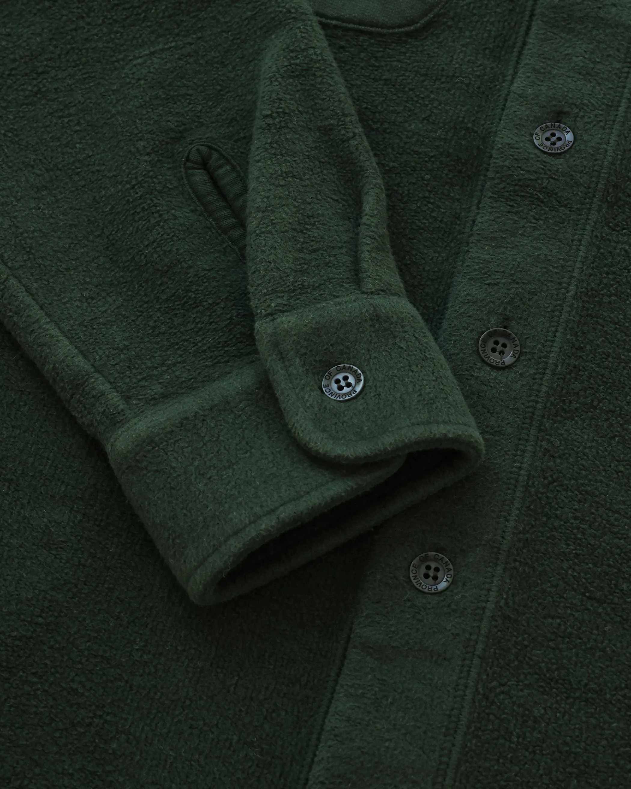 Reverse Fleece Overshirt Forest - Unisex