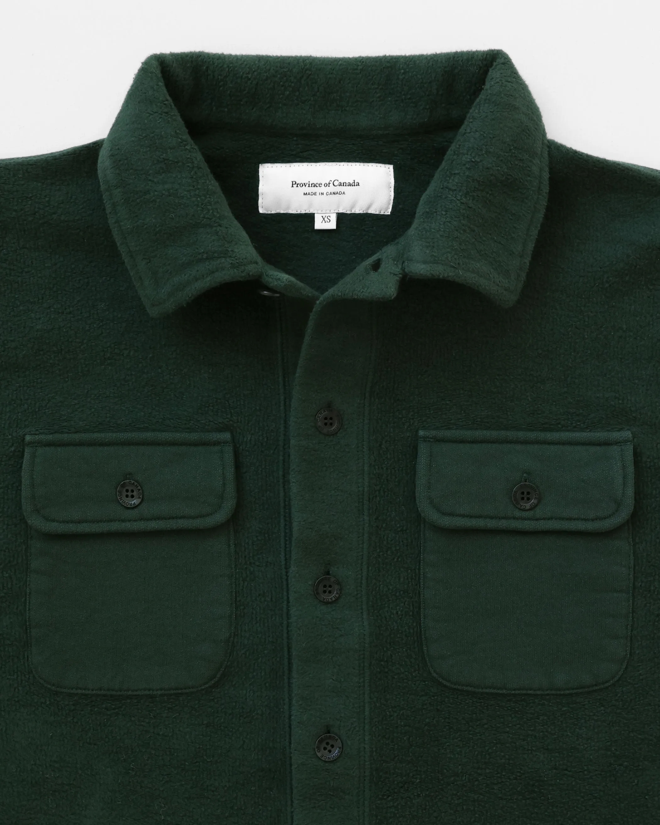 Reverse Fleece Overshirt Forest - Unisex
