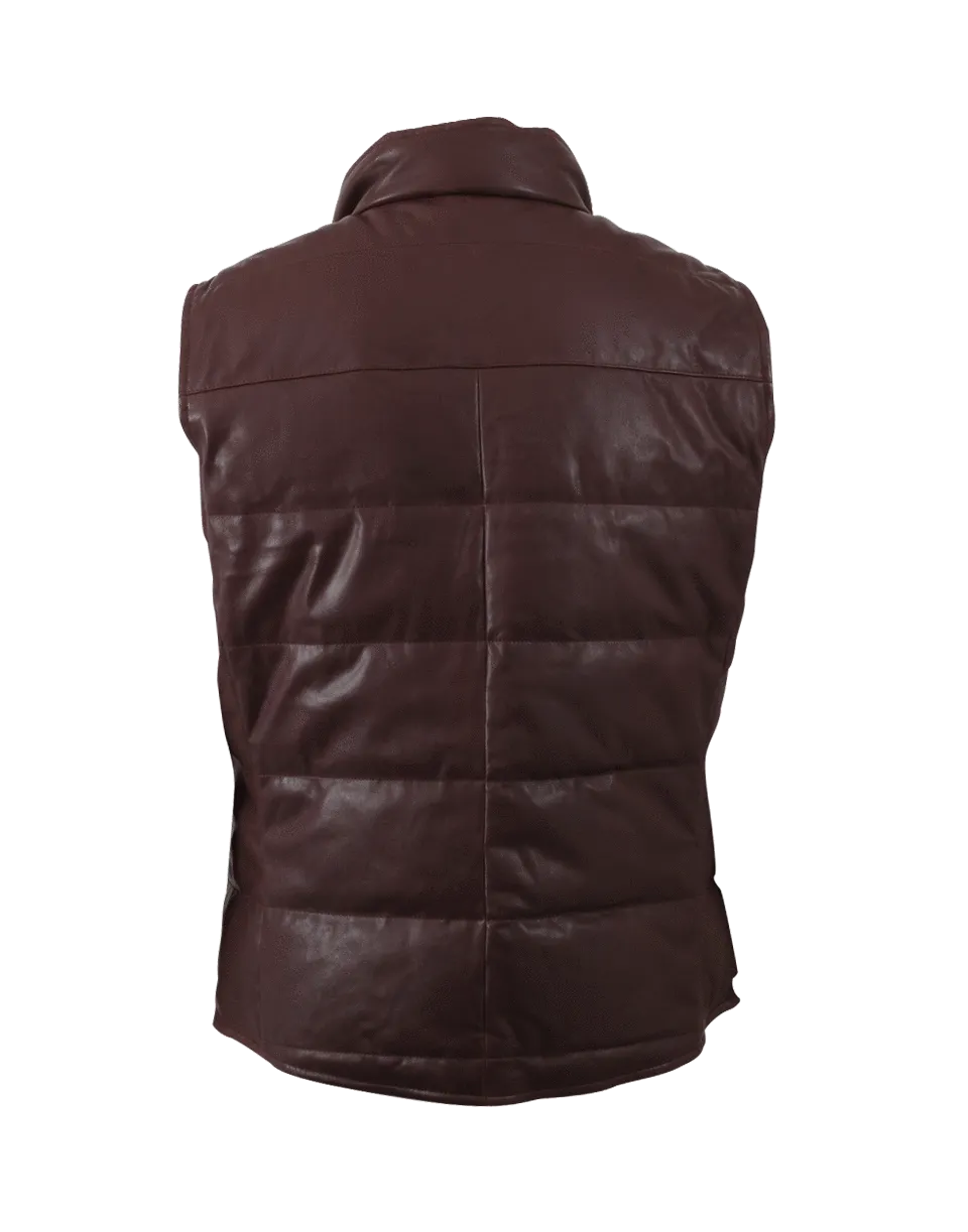 Reversible Quilted Leather Vest