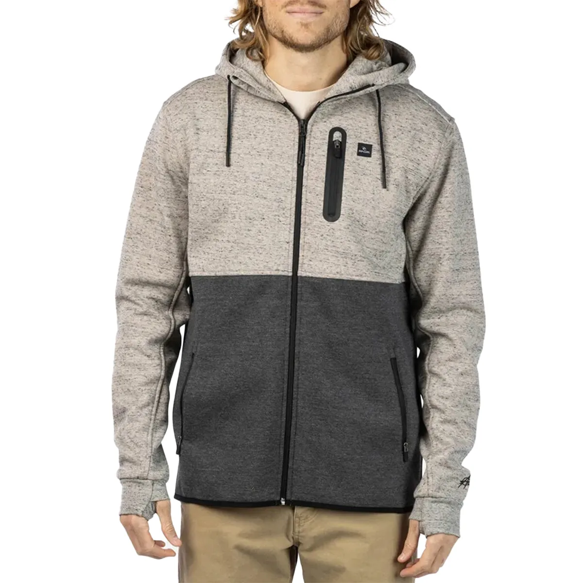 Rip Curl Departed Anti-Series Fleece Zip Hooded Jacket