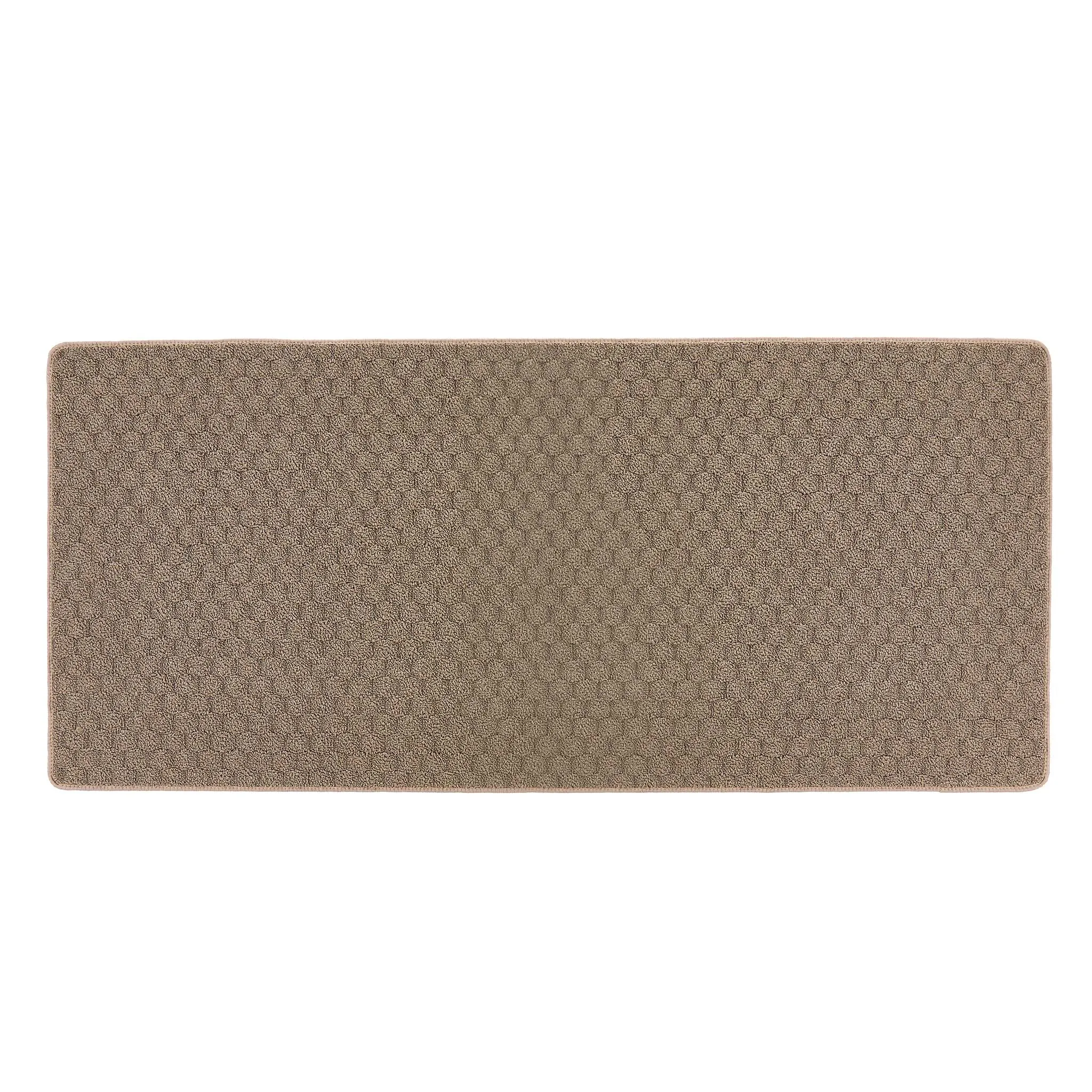 Sculptured Washable Honeycomb Rug  Mink