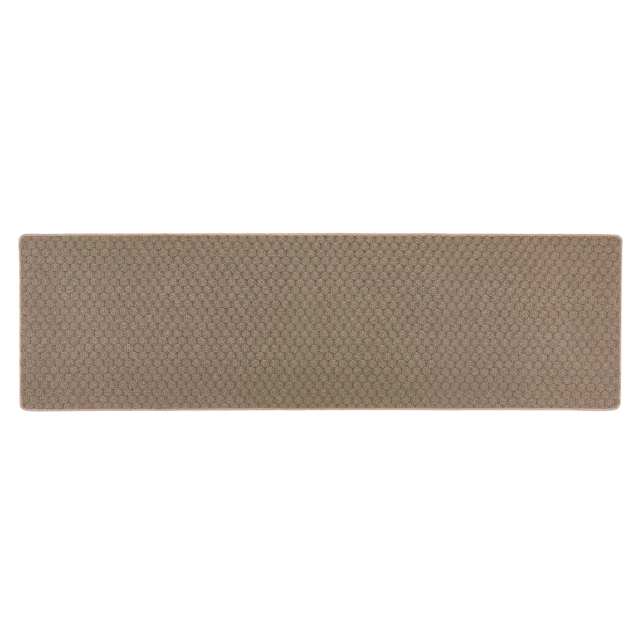 Sculptured Washable Honeycomb Rug  Mink