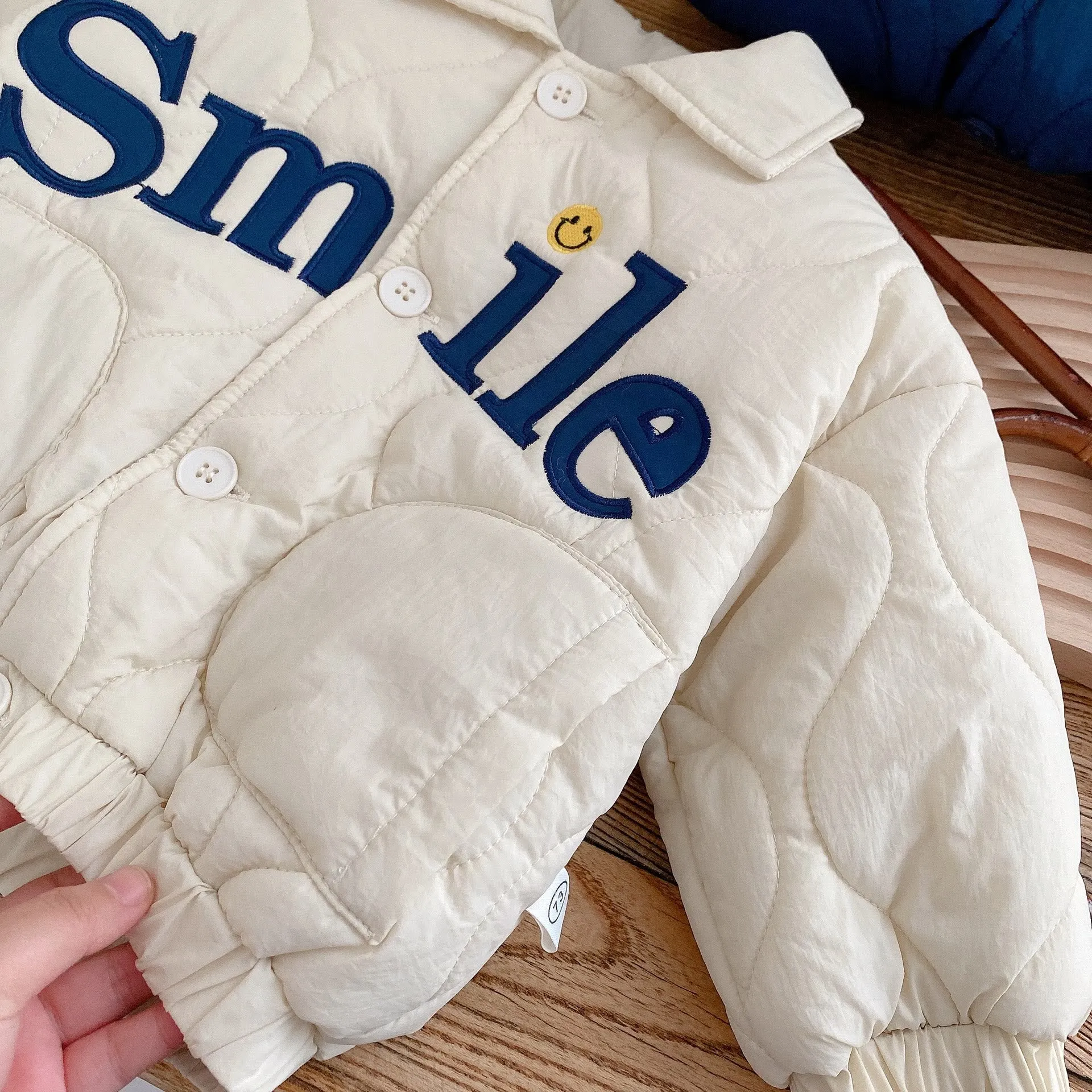 SMILE Baby Toddler Polo Quilted Coat