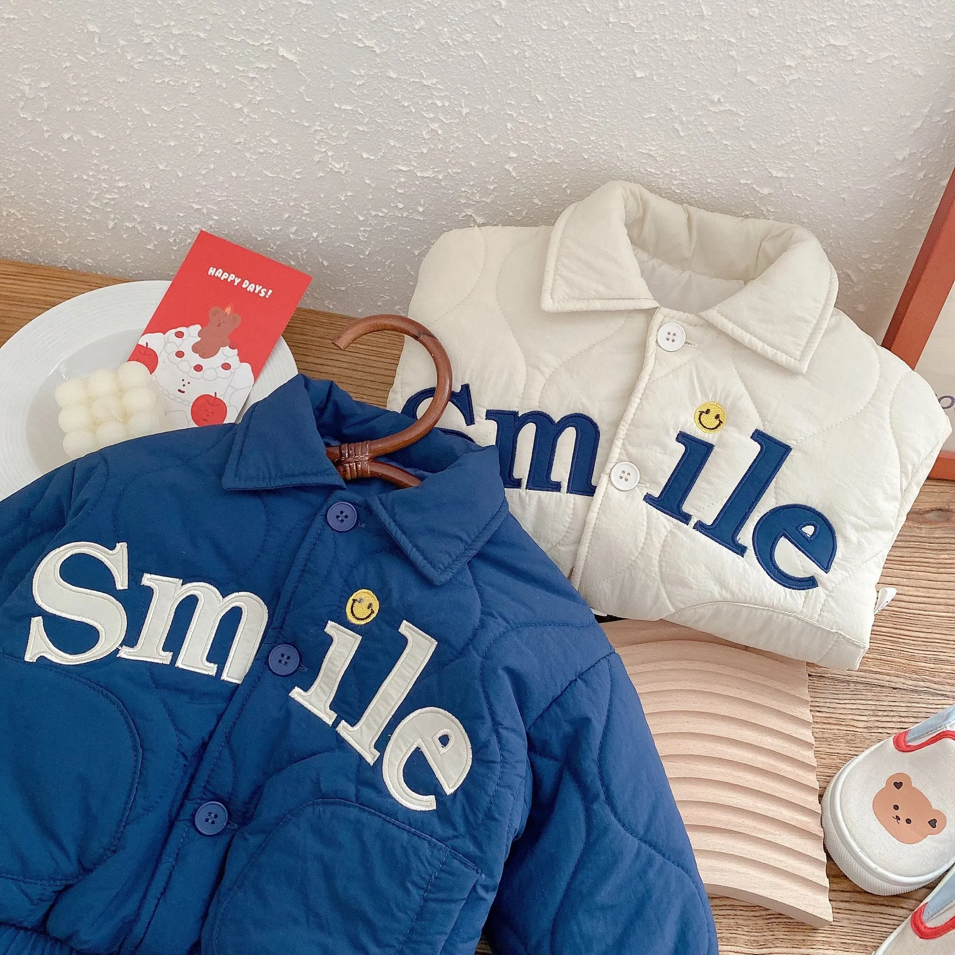 SMILE Baby Toddler Polo Quilted Coat