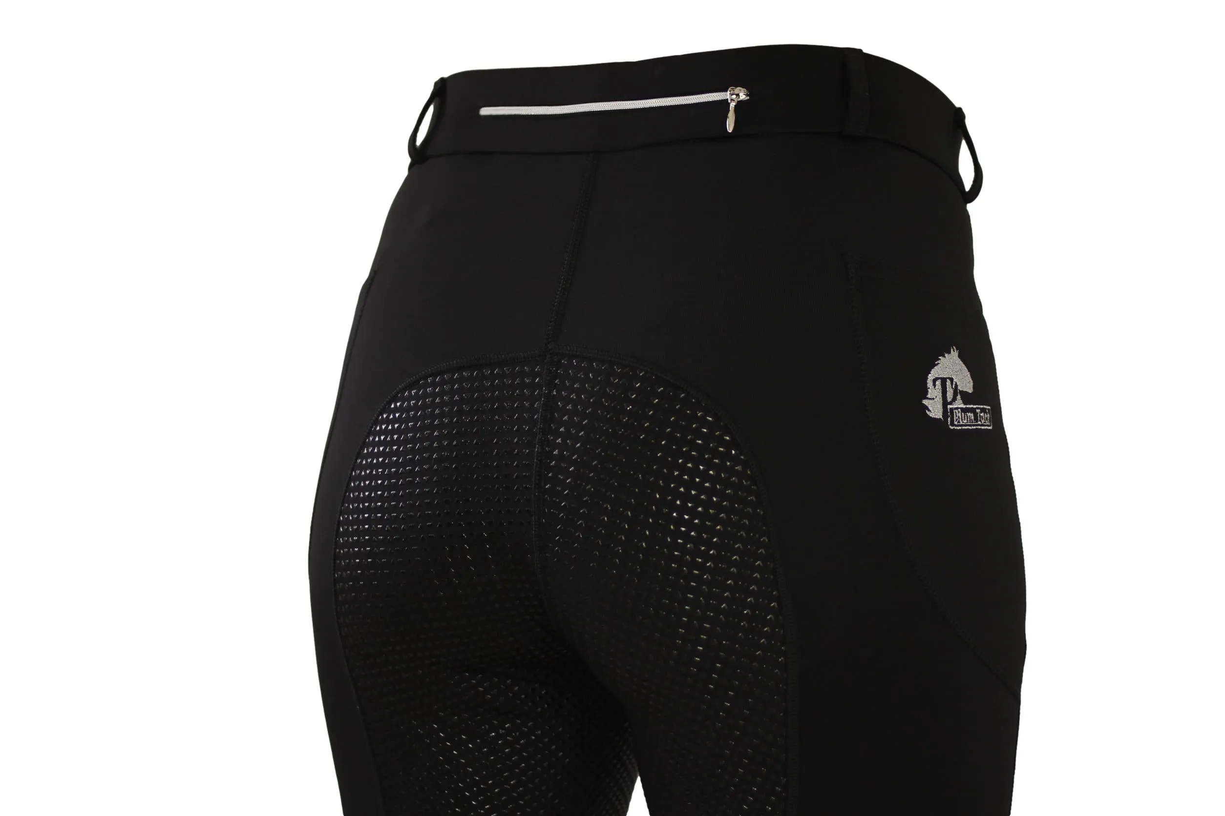Spring Riding Tights in Black - With or Without Silicone Seat