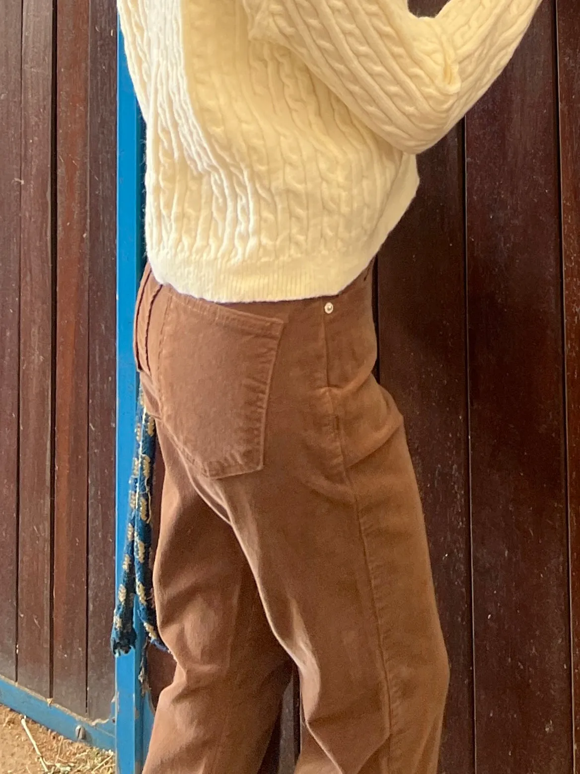 Stretch Corduroy Flare Pants