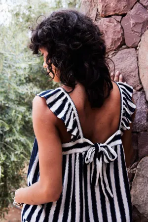 STRIPED TIE BACK TANK