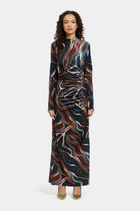 Tasili Dress in Abstract Marble