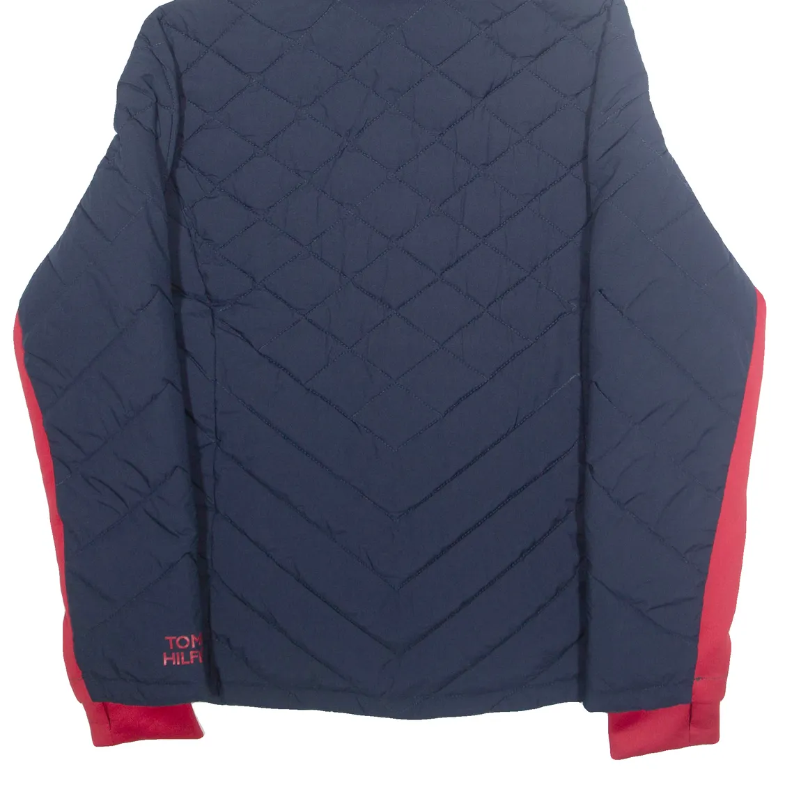 TOMMY HILFIGER Womens Quilted Coat Blue Hooded L