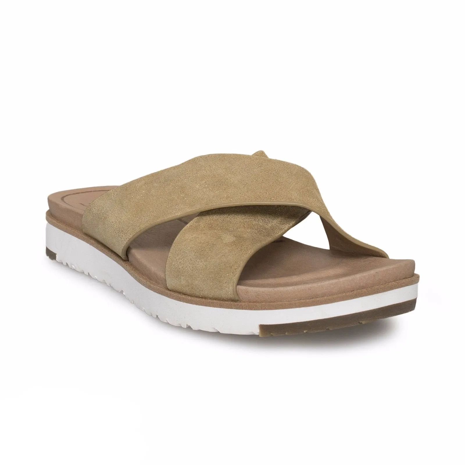 UGG Kari Metallic Gold Flip Flops