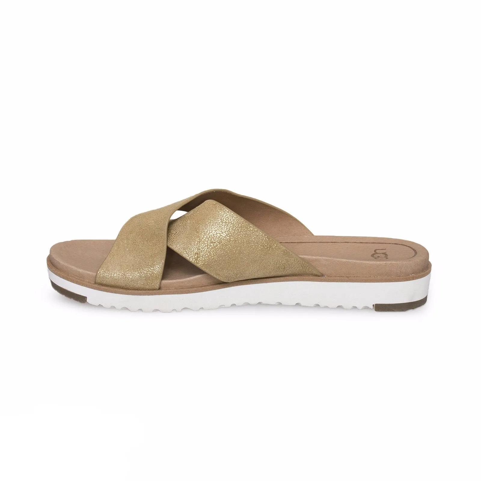 UGG Kari Metallic Gold Flip Flops