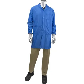 Uniform Technology BR51C-47RB-3XL StatMaster Long ESD Labcoat - ESD Knit Cuff