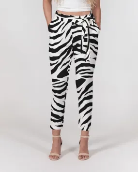 White Tiger Women's Belted Tapered Pants